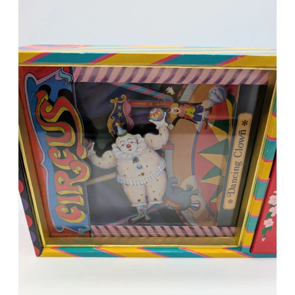 Vintage Otagiri Circus Dancing Clown Music Box SEE VIDEO